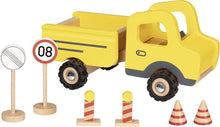 Load image into Gallery viewer, Goki Construction Site Vehicle with Traffic Signs - Isaac’s Treasures