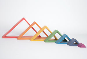 Tickit Rainbow Architect Triangles - 7Pc