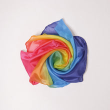 Load image into Gallery viewer, Sarah’s Silk Mini Playsilk Rainbow