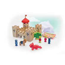 Load image into Gallery viewer, Wooden Castle Playset in a Bag
