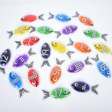 Load image into Gallery viewer, Tickit Rainbow Gel Number Fish - Pk21 - Isaac’s Treasures