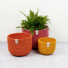 Load image into Gallery viewer, ReSpiin Tall Jute Basket Set x 3 Fire