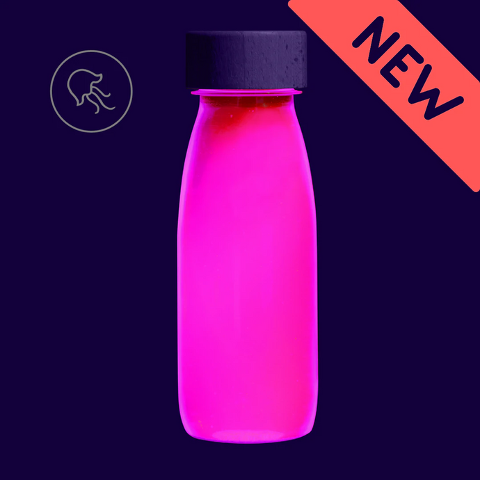 Petit Boum Float Sensory Bottle - Fluo Pink