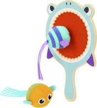 Load image into Gallery viewer, Tooky Toy Wooden Shark Catch Ball