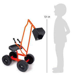 Small Foot Digger with Wheels