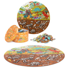 Load image into Gallery viewer, Boppi Round Dinosaurs Jigsaw Puzzle 150 Pieces
