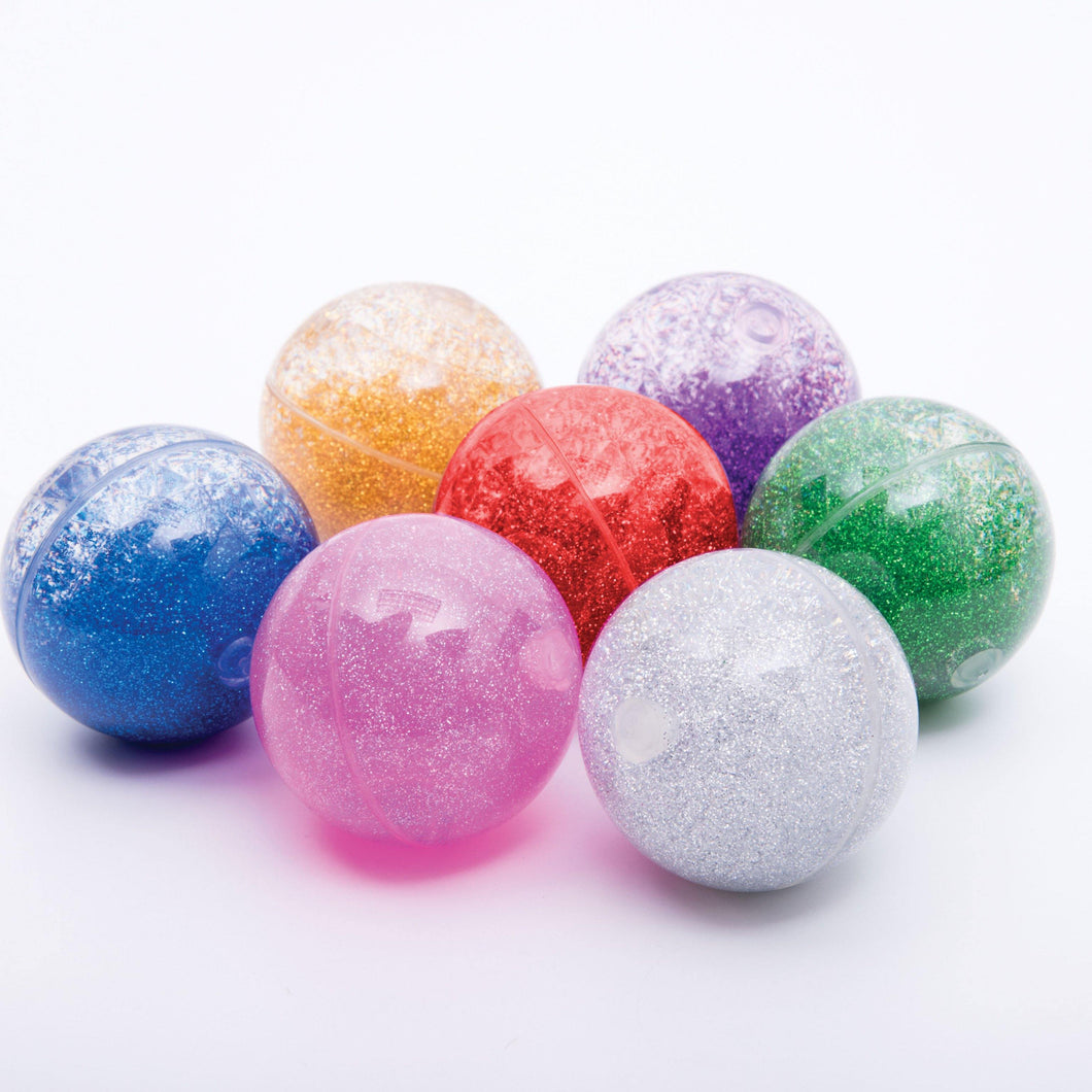 Tickit TickiT Rainbow Glitter Balls Singles and Pk.7 - Isaac’s Treasures