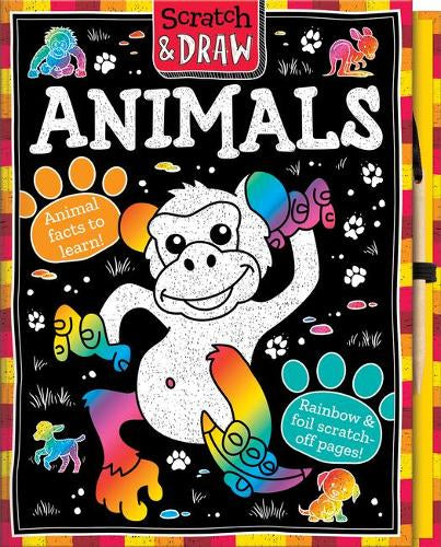 Scratch and Draw Animals Activity Book