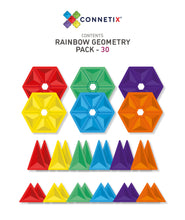 Load image into Gallery viewer, Connetix 30 pc Rainbow Geometry Pack
