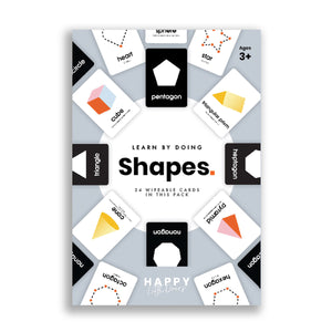 Happy Little Doers Wipeable Shapes Flashcards