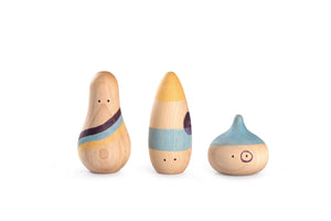 Grapat Wow! x3 Wooden Figures