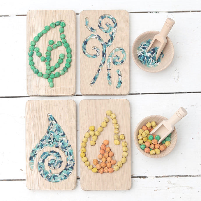 Elements Sensory Boards Oak - Set of 4 plus *EXCLUSIVE DESIGN*