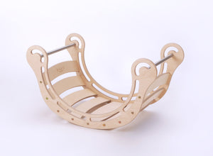 KateHaa Waldorf Inspired Original Natural Rocker & Slide Age 0-7