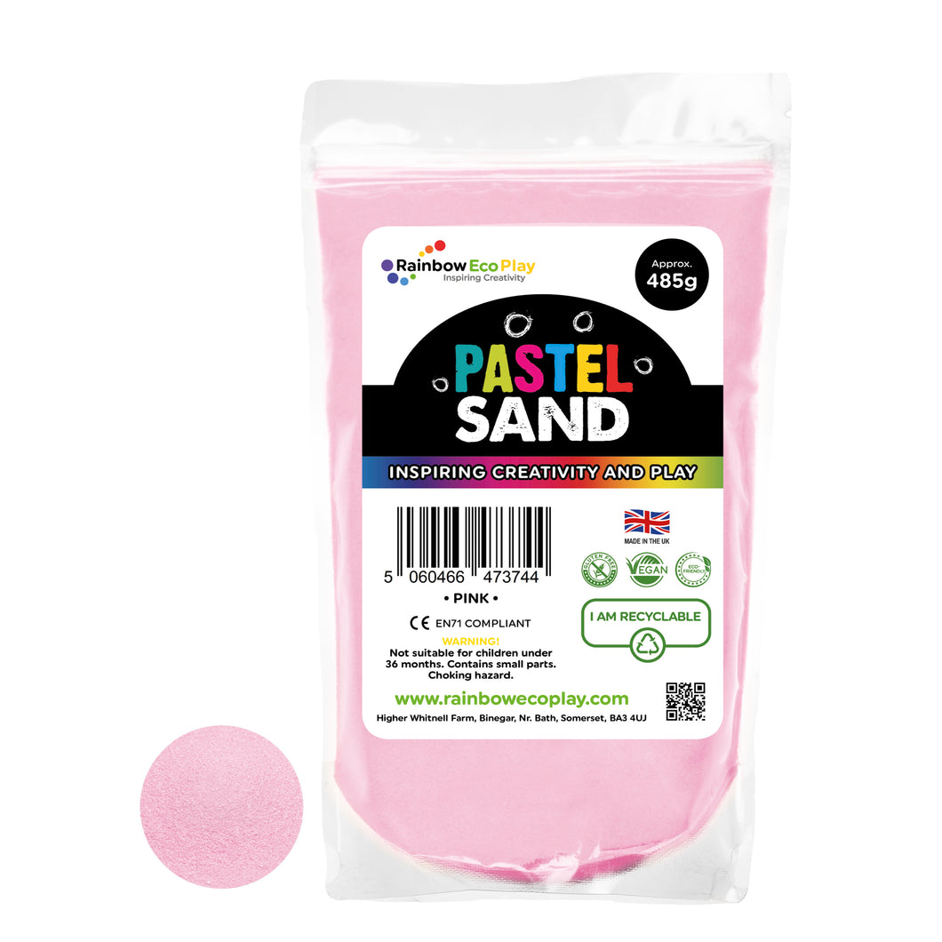 Rainbow Eco Play Coloured Sand Pastel Pink
